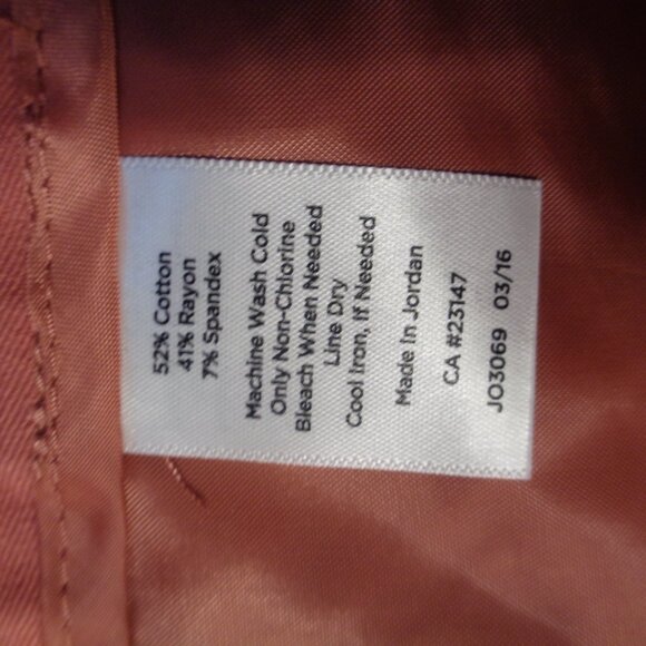 NWT Talbots Curvy Coral Color Pants Size 12 - Picture 4 of 9